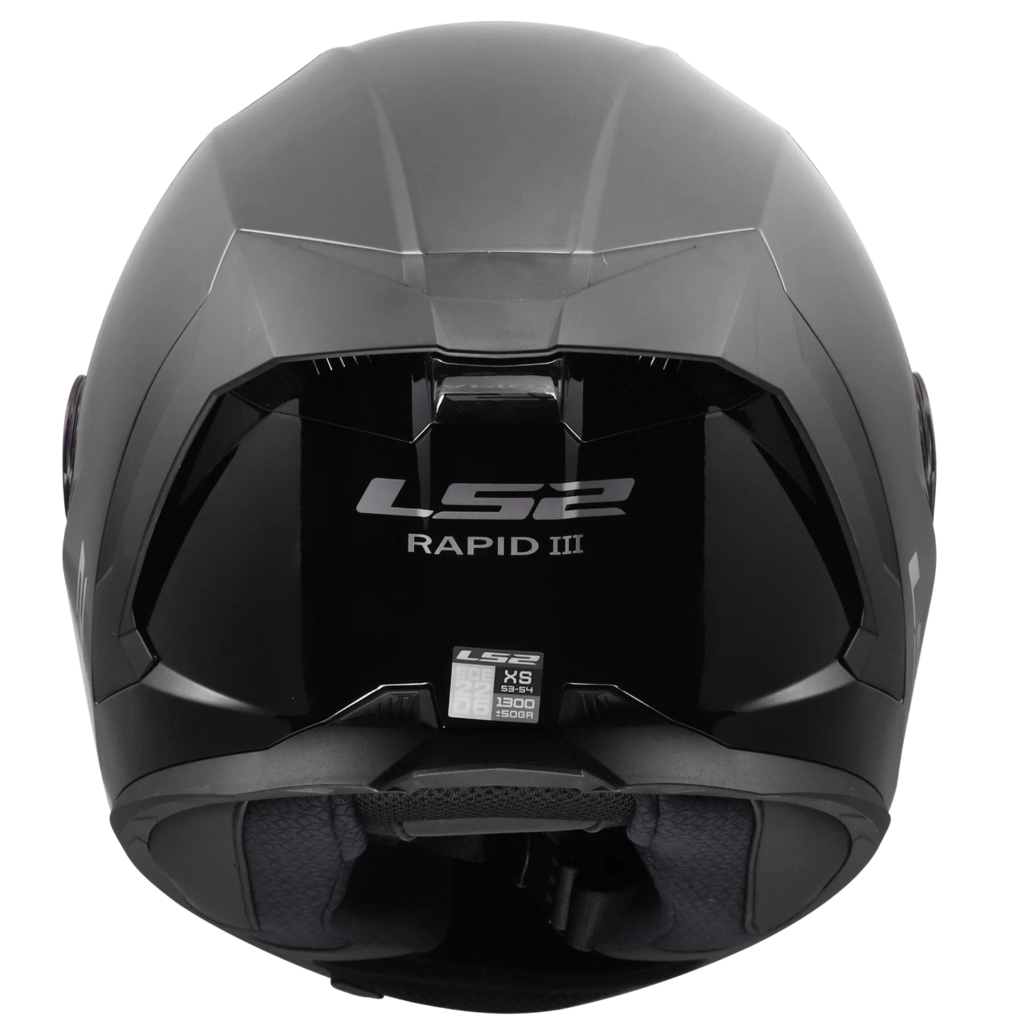 LS2 FF820 Rapid III Solid glans zwart - KartKings