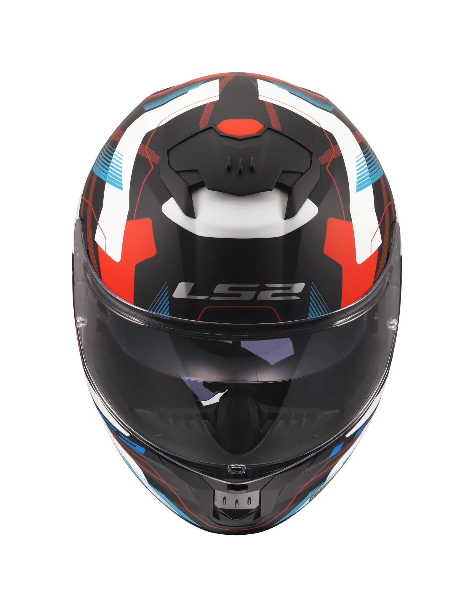 LS2 FF808 Stream II Mika wit/blauw/rood - KartKings