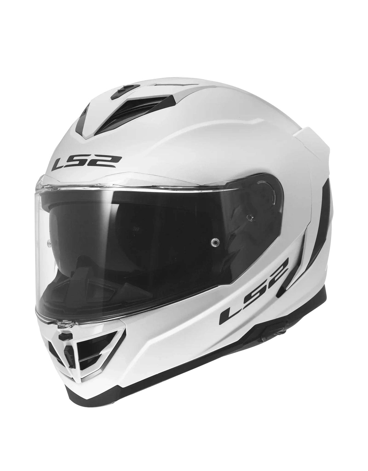 LS2 Helm FF818 Storm III glanzend wit
