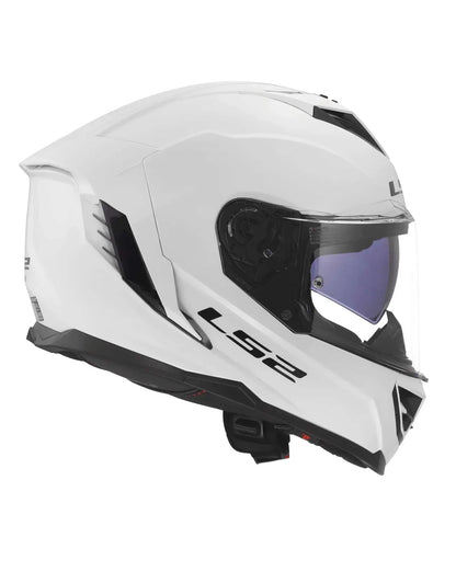LS2 Helm FF818 Storm III glanzend wit