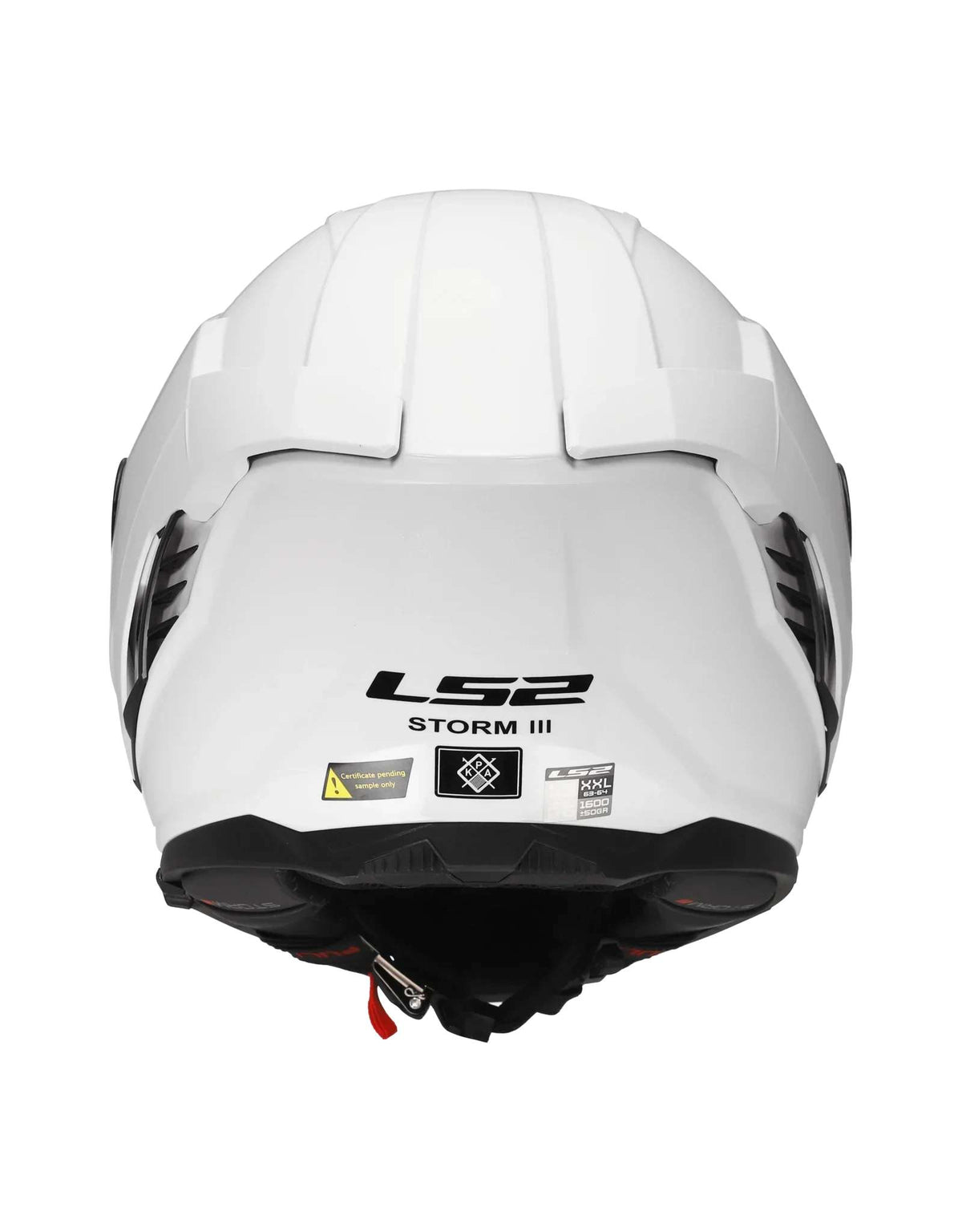 LS2 Helm FF818 Storm III glanzend wit