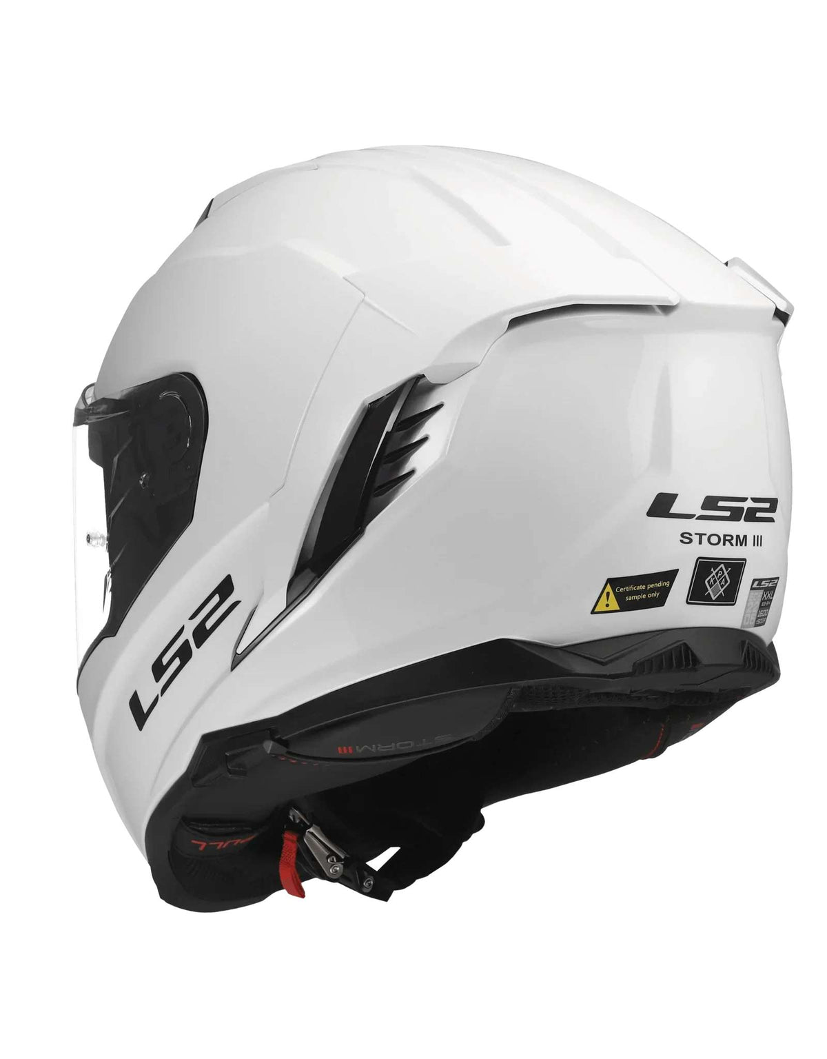 LS2 Helm FF818 Storm III glanzend wit