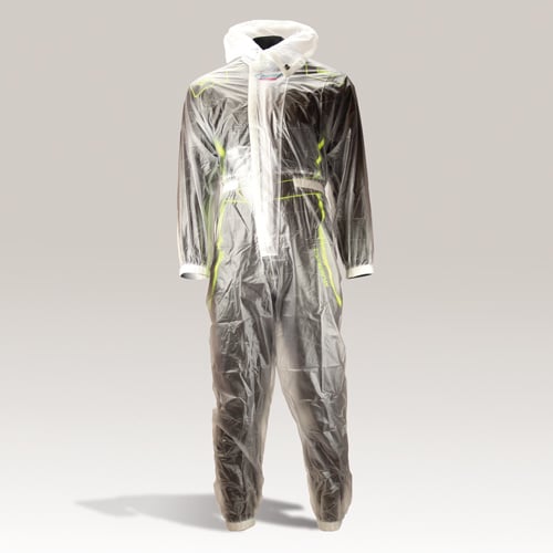 Speed rain overalls transparent