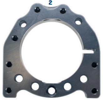 Lenzokart rear axle bearing holder aluminum 50x80 Bearing