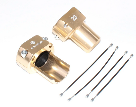 Senzo Rear bumper saver set 28MM Gold colored