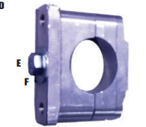 LKE clamp for battery box support 28MM