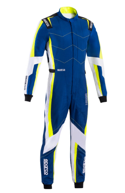 Sparco kerb advanced overall blue/yellow