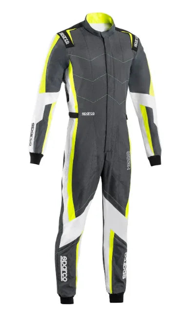 Sparco Kerb Advanced Overall Grijs/Geel - KartKings