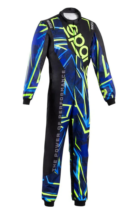 Sparco Prime K Advanced FIA 8877-2022 - Electric blauw / fluo geel / zwart - KartKings