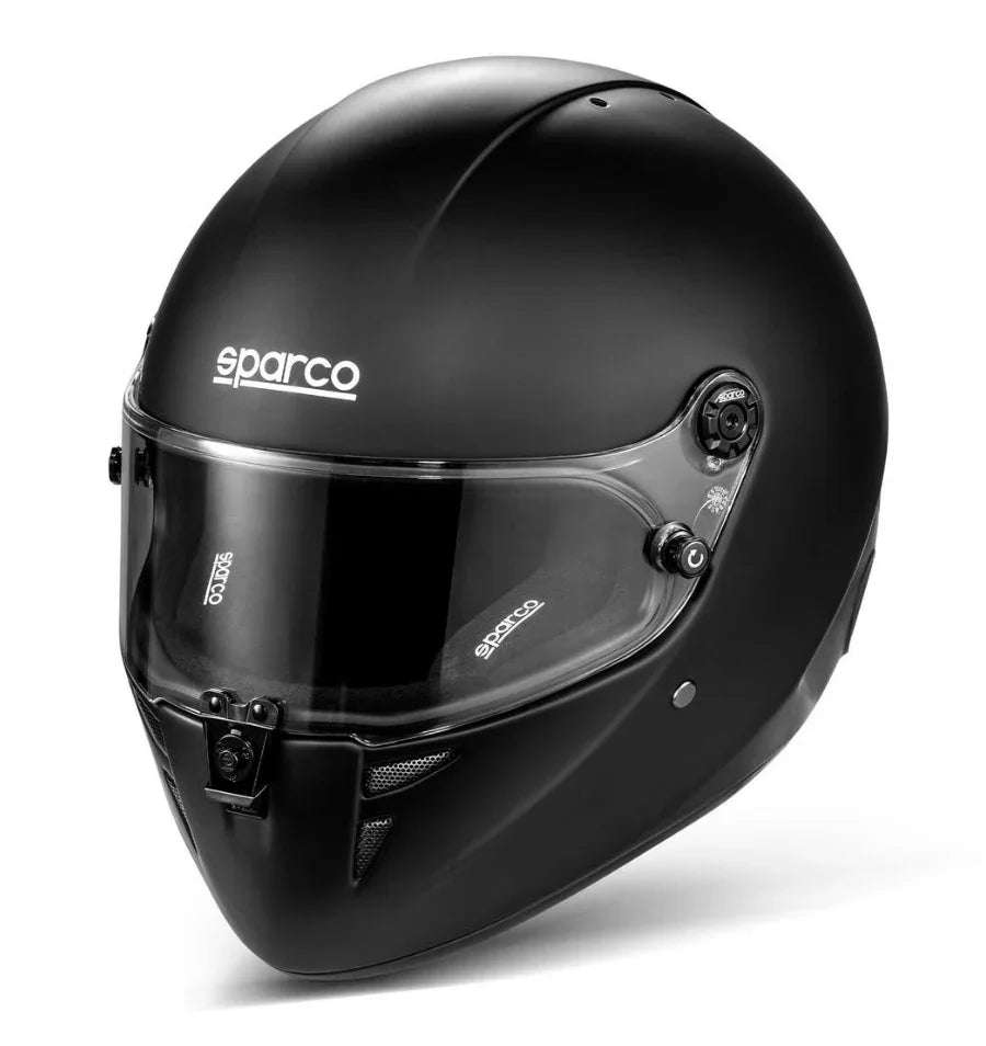 Sparco Stealth FIA 8878 - 2024 mat črna čelada za karting