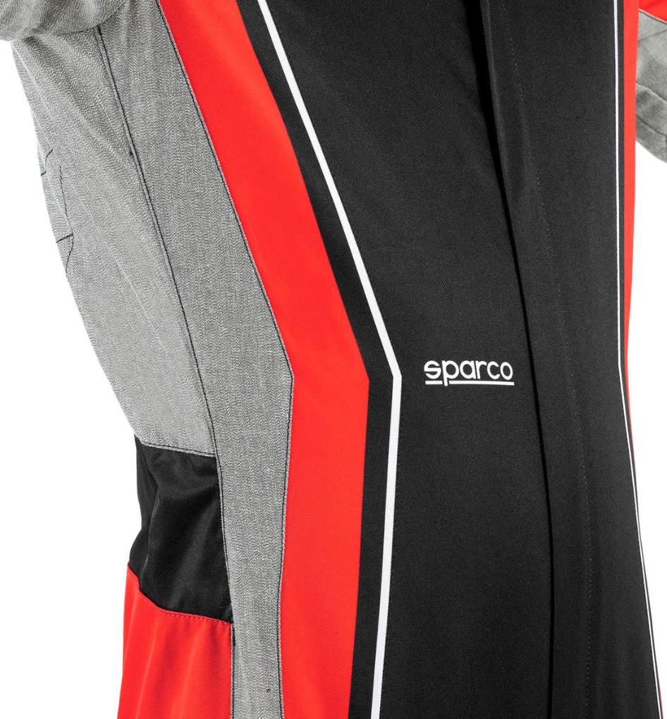 Sparco Superleggera kart overall FIA 8877-2022 black/red
