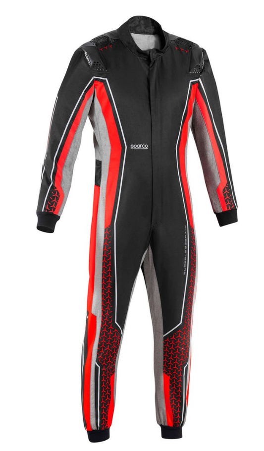 Sparco Superleggera kart overall FIA 8877-2022 black/red
