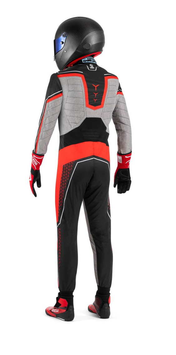 Sparco Superleggera kart overall FIA 8877-2022 black/red
