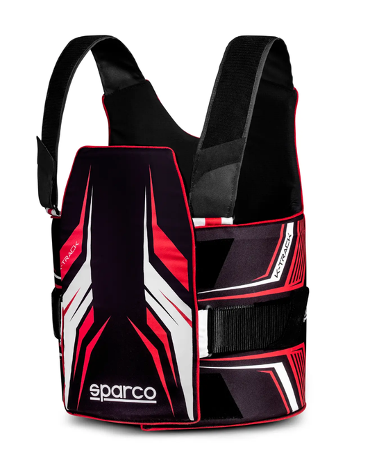 Sparco K-Track FIA 8870-2018 rib protector black/red