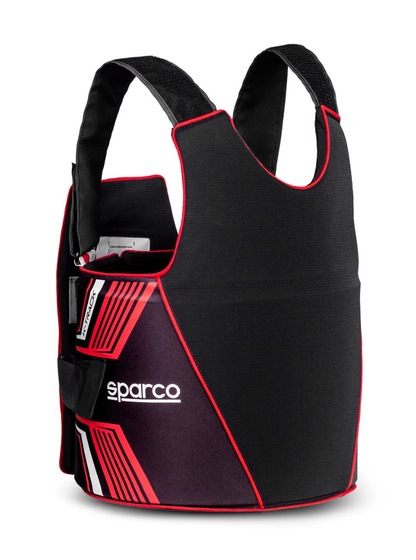 Sparco K-Track FIA 8870-2018 rib protector black/red