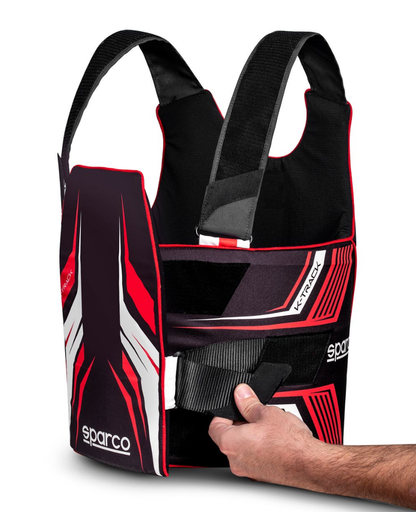 Sparco K-Track FIA 8870-2018 rib protector black/red