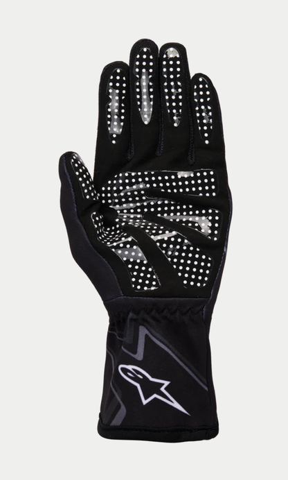 Alpinestars karting glove k-race graphic 1 grey black white