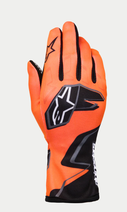 Alpinestars karting glove k-race graphic 1 black fluorescent orange