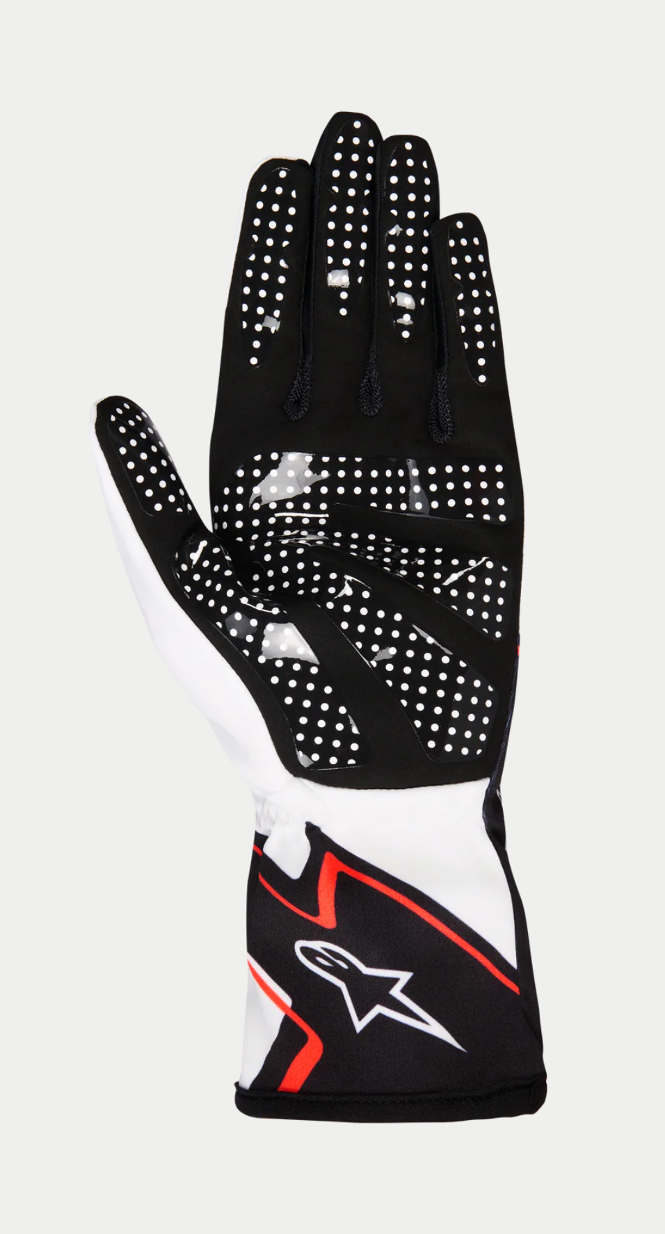 Alpinestars karting glove k-race graphic 1 white/black/hot orange