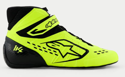 Alpinestars KX V3 FIA approved kart shoes, fluorescent yellow/black