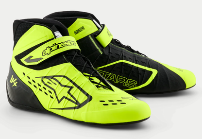 Alpinestars KX V3 FIA approved kart shoes, fluorescent yellow/black