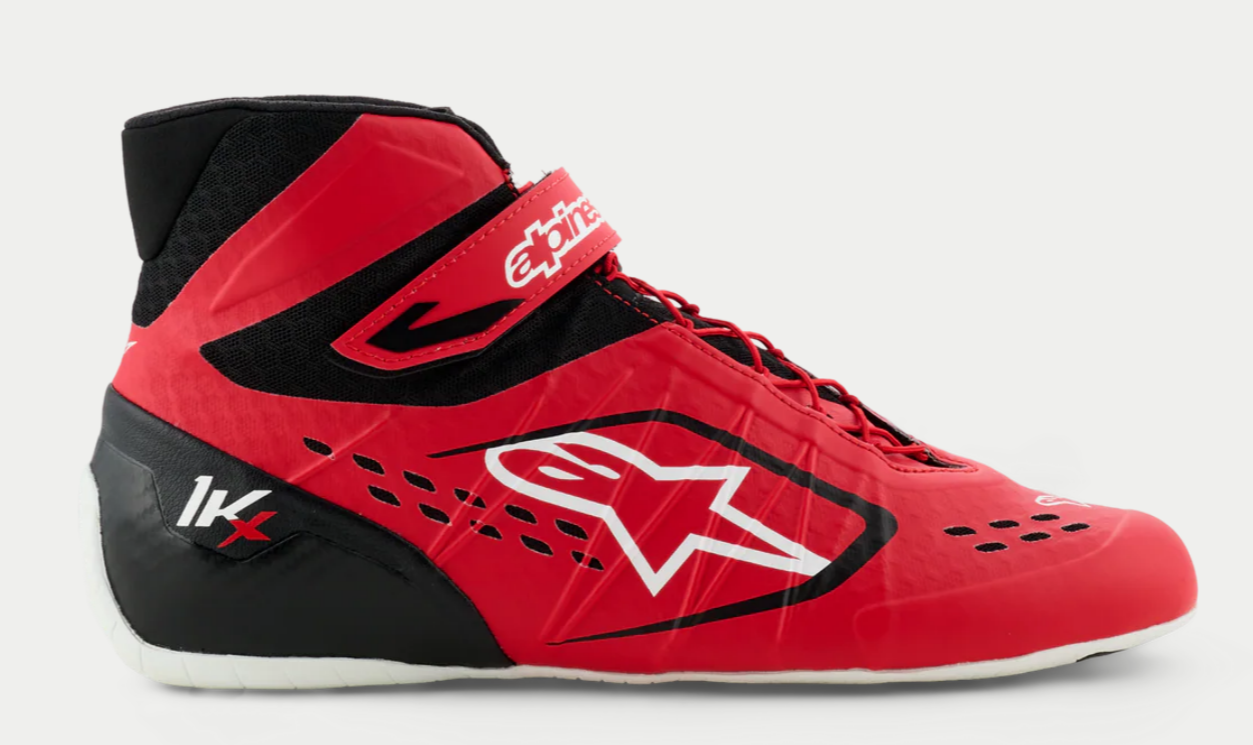 Παπούτσια καρτ Alpinestars KX V3 FIA κόκκινο/μαύρο