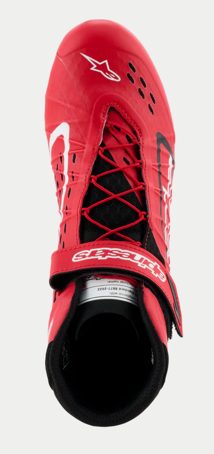 Παπούτσια καρτ Alpinestars KX V3 FIA κόκκινο/μαύρο