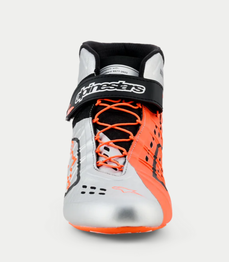 Alpinestars KX V3 FIA approved kart shoes orange/silver