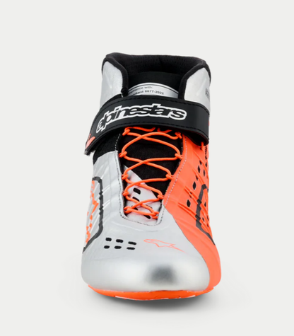 Alpinestars KX V3 FIA approved kart shoes orange/silver