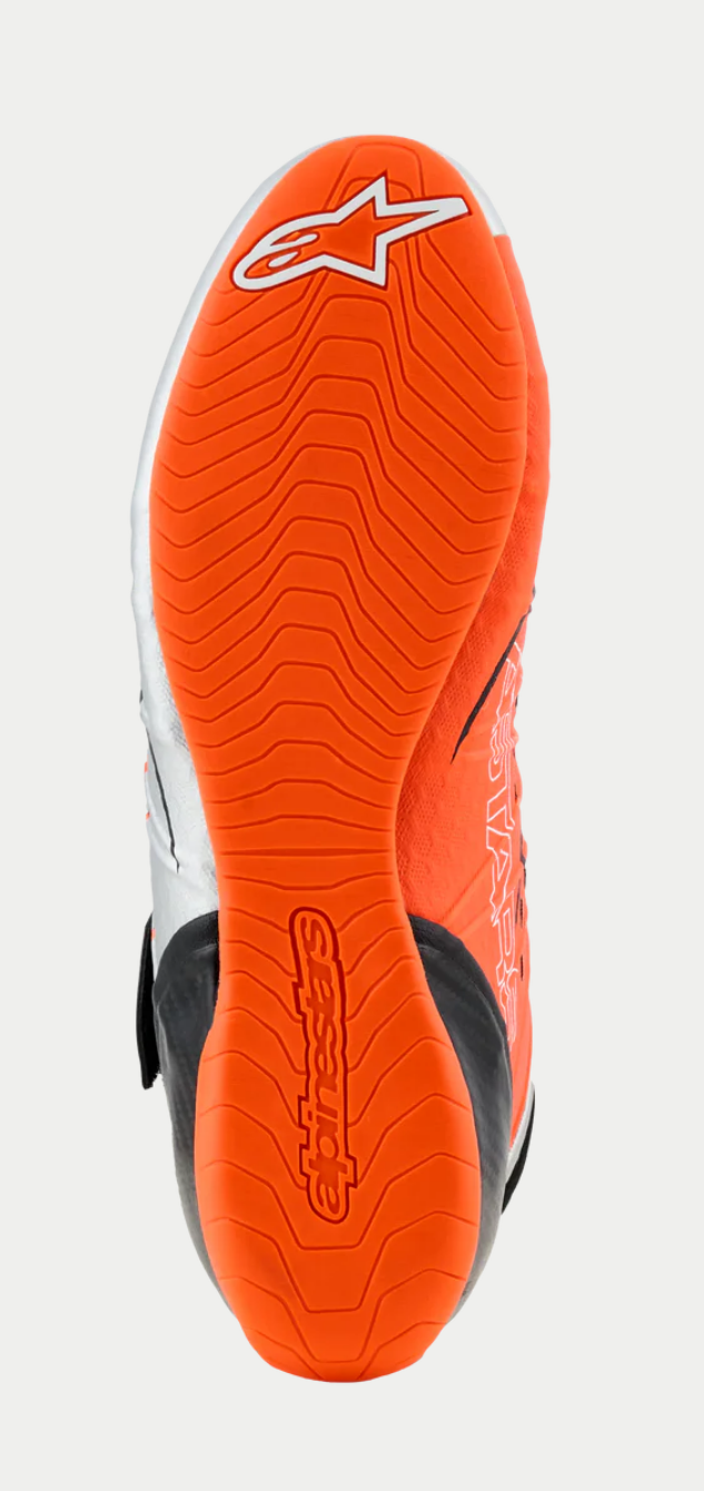 Alpinestars KX V3 FIA approved kart shoes orange/silver