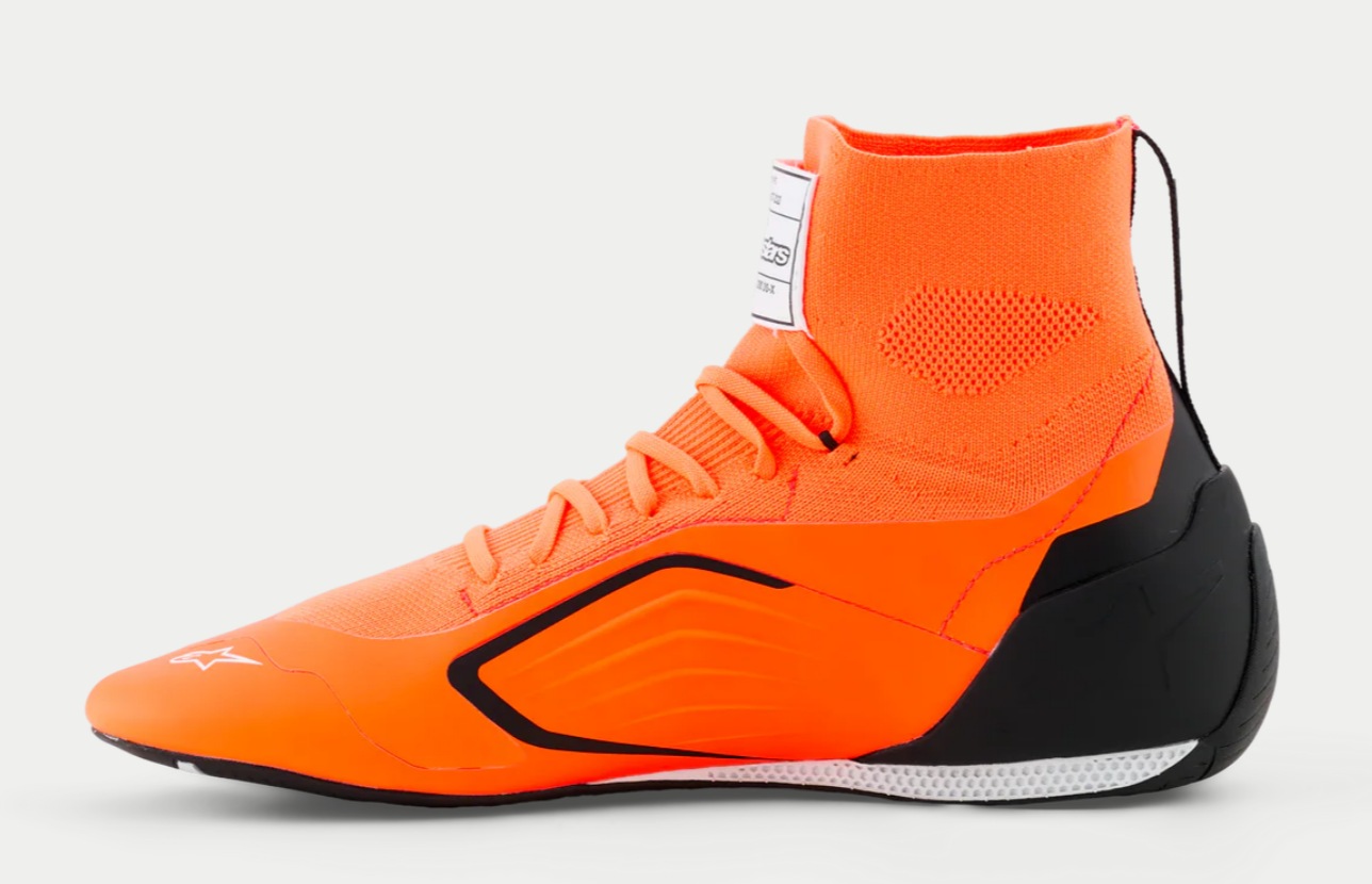 Alpinestars Supertech K Fia kartschoenen fluor oranje zwart