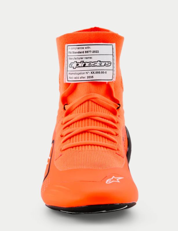Alpinestars Supertech K Fia kartschoenen fluor oranje zwart