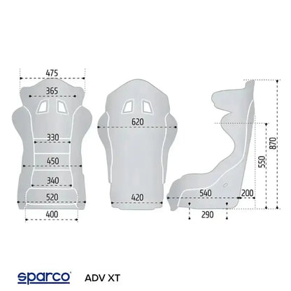 SPARCO ADV XT FIBREGLASS SEAT
