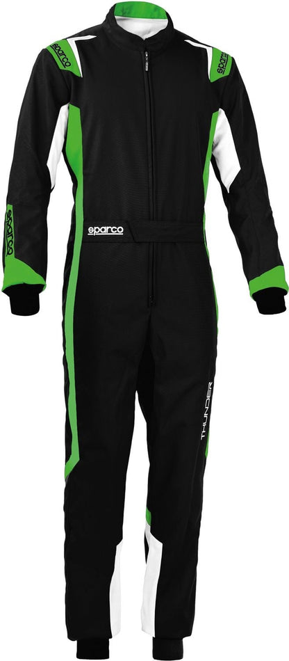 Sparco thunder overall black/green LVL2