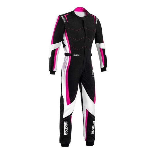 Sparco kerb Advanced -haalari naisille, musta/pinkki