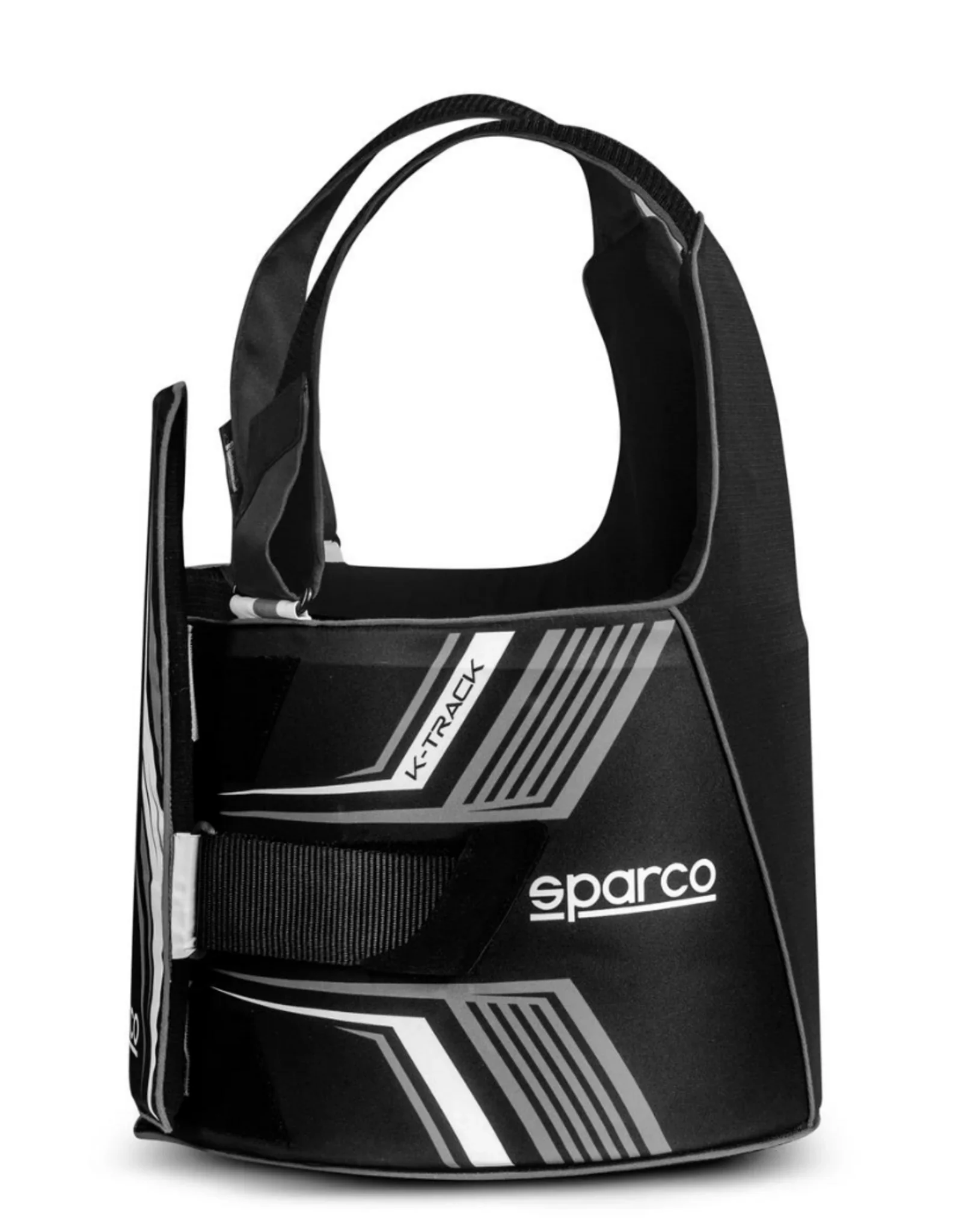 Sparco K-Track FIA 8870-2018 ribbeschermer zwart/wit - KartKings