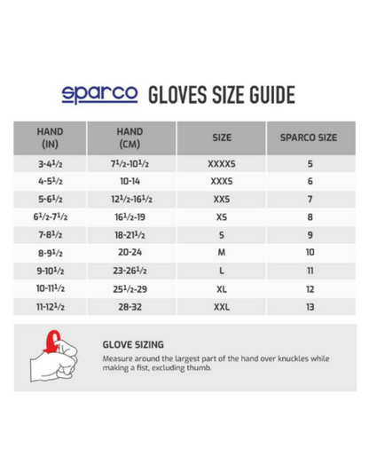 Sparco sim racing gloves hypergrip zwart/blauw - KartKings