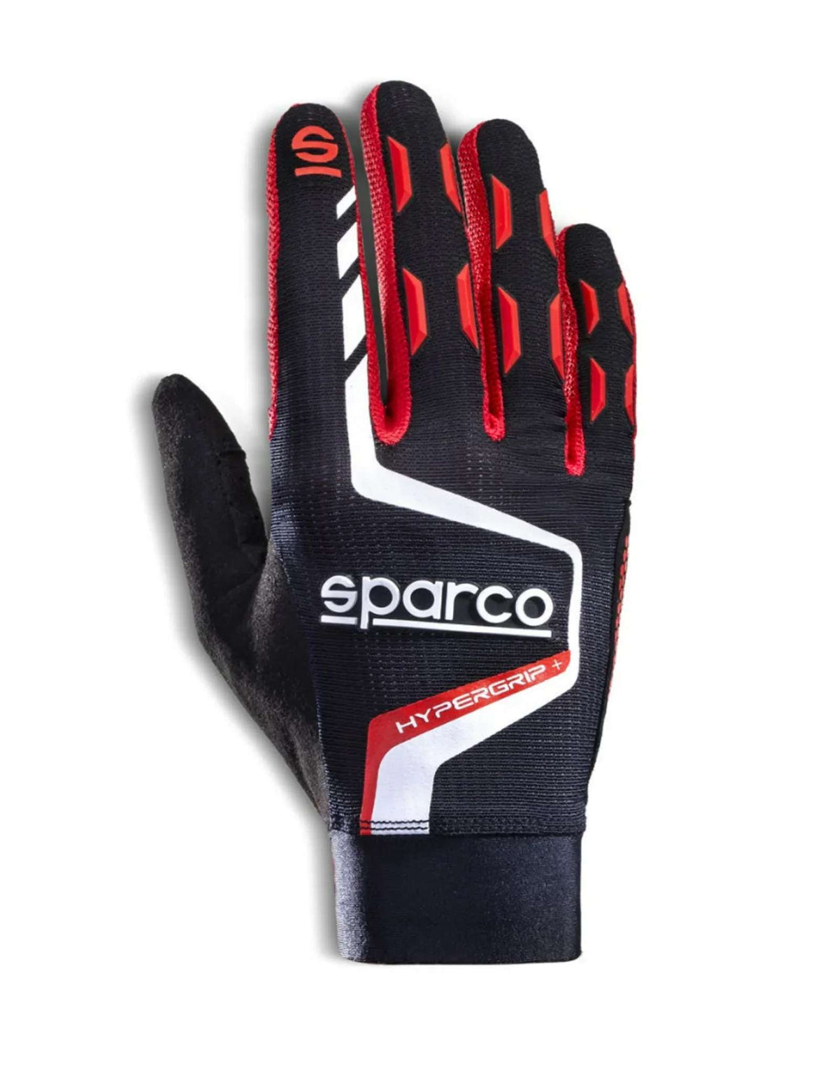 Sparco Hypergrip+ sim racinghandsker sort/rød