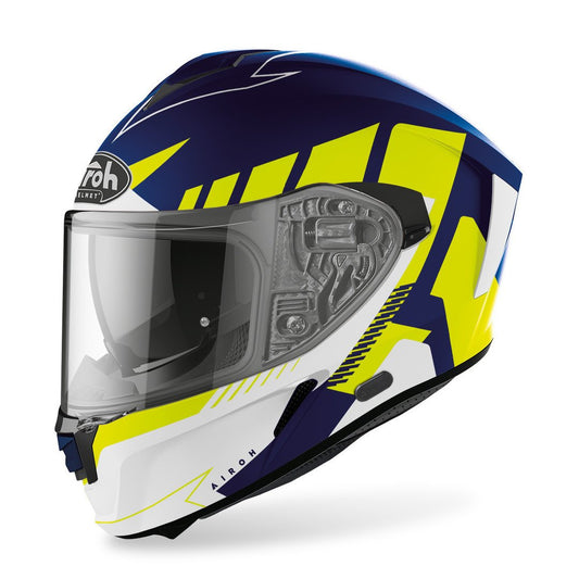 Airoh Spark Blue / Fluorescent Yellow Matt