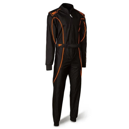 Speed RS-1 Barcelona 2-lagen overall zwart/fluor oranje - KartKings