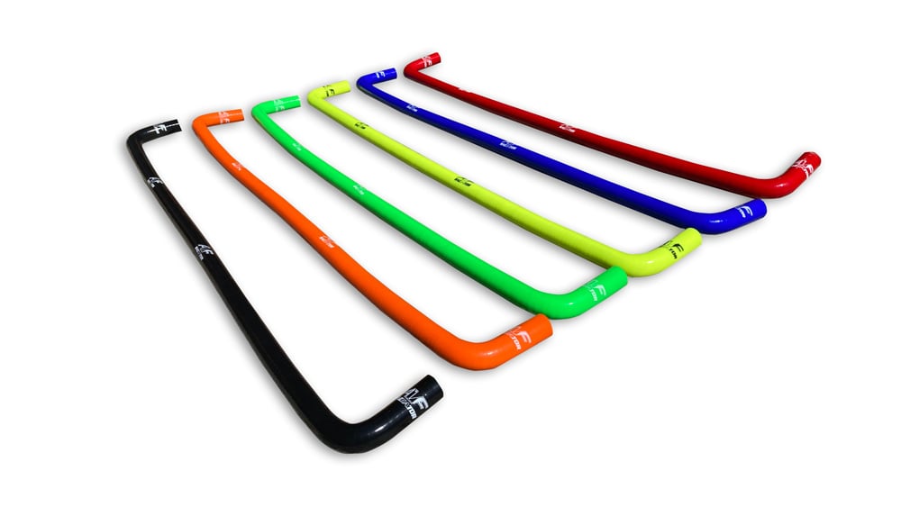 AF Radiator silicone water hose Green 120 CM 2 x 90 degree bend