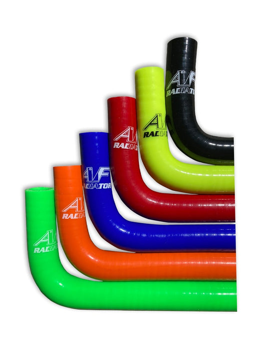 AF Radiator silicone water hose Yellow 120 CM 2 x 90 degree bend