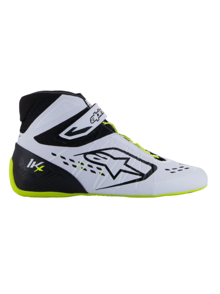 Alpinestars KX V3 FIA-hyväksytyt kartingkengät musta/valkoinen/fluoresoiva keltainen
