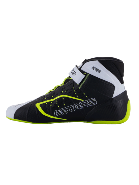 Alpinestars KX V3 FIA-hyväksytyt kartingkengät musta/valkoinen/fluoresoiva keltainen