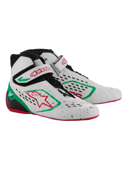 Alpinestars KX V3 Fia approved kart shoes White / green / red