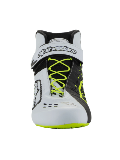 Alpinestars KX V3 FIA-hyväksytyt kartingkengät musta/valkoinen/fluoresoiva keltainen