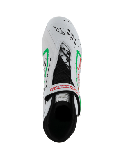 Alpinestars KX V3 Fia approved kart shoes White / green / red