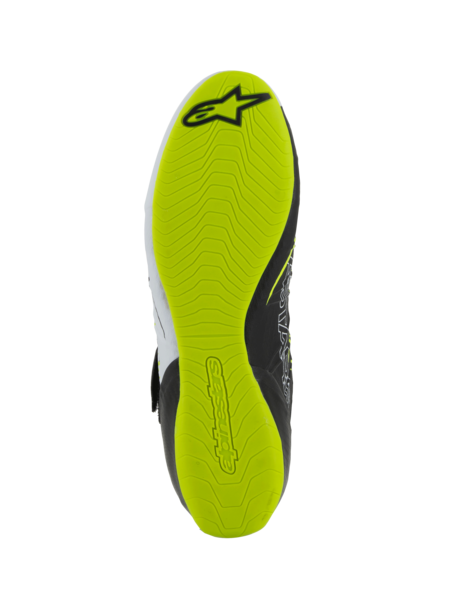Alpinestars KX V3 Fia approved kart shoes Black/white/fluorescent yellow