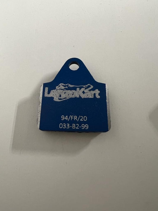 Lenzo/Luxor Mini kart brake pad Medium blue