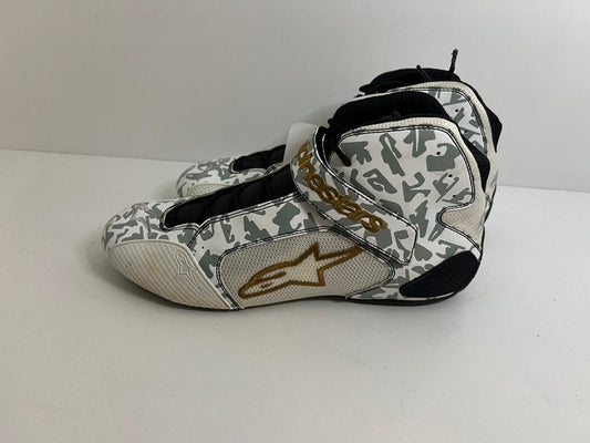 Alpinestars Tech-1 K GP track white shoes